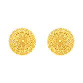 22k Yellow Gold Filigree Medium Earrings with gold weight of 7.58g